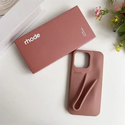 Brand Soft Silicone Case for IPhone17 16 15 14 13 12 11 Pro Max Plus Air Lipstick Portable Phone Case Without Lip Gloss and Box