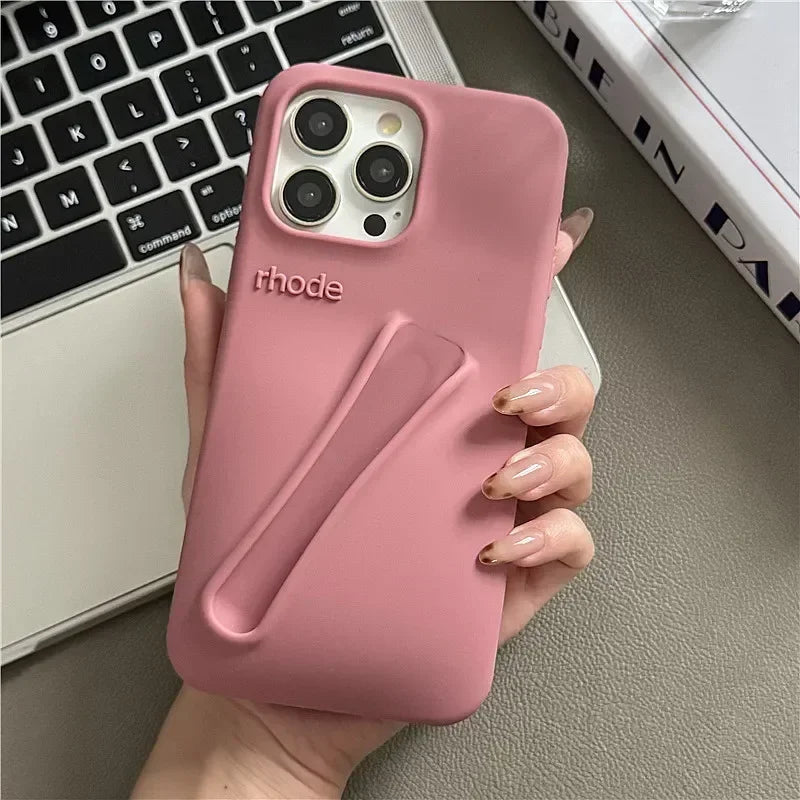 Brand Soft Silicone Case for IPhone17 16 15 14 13 12 11 Pro Max Plus Air Lipstick Portable Phone Case Without Lip Gloss and Box