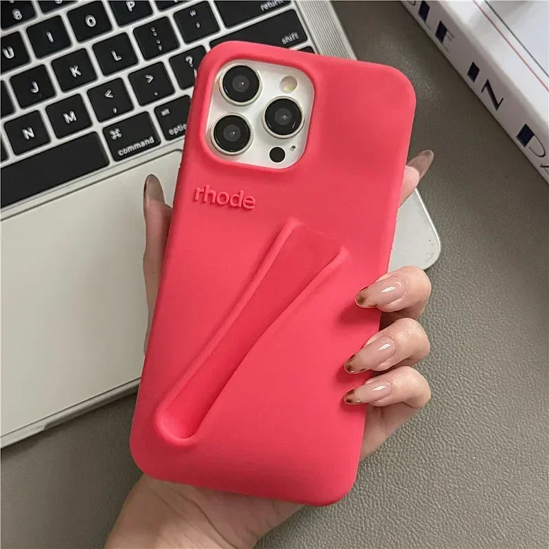Brand Soft Silicone Case for IPhone17 16 15 14 13 12 11 Pro Max Plus Air Lipstick Portable Phone Case Without Lip Gloss and Box