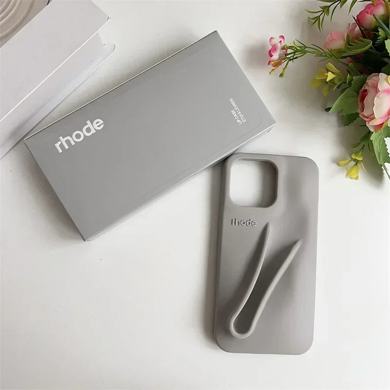 Brand Soft Silicone Case for IPhone17 16 15 14 13 12 11 Pro Max Plus Air Lipstick Portable Phone Case Without Lip Gloss and Box
