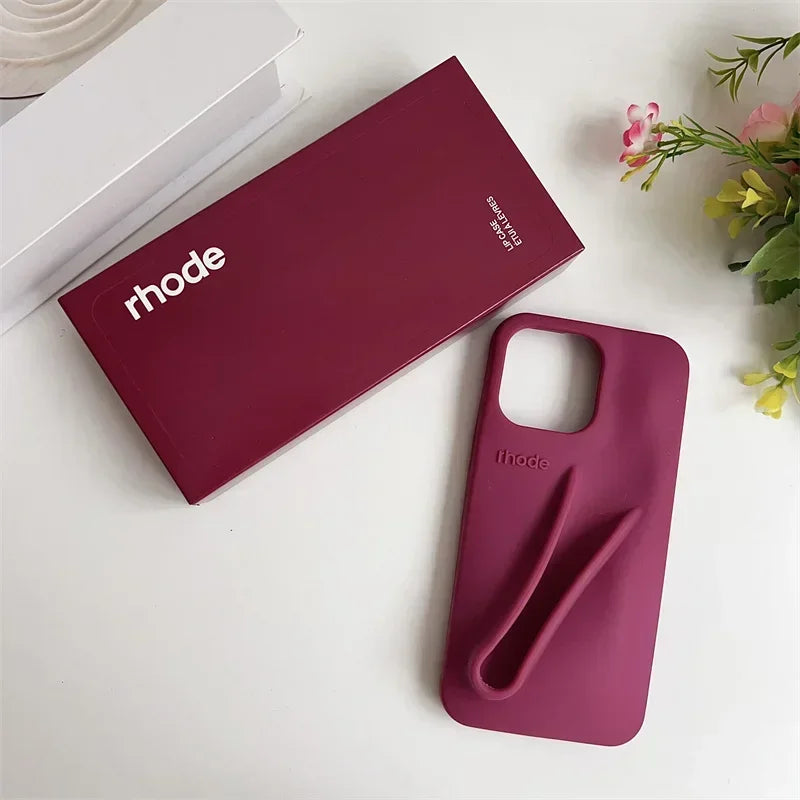 Brand Soft Silicone Case for IPhone17 16 15 14 13 12 11 Pro Max Plus Air Lipstick Portable Phone Case Without Lip Gloss and Box