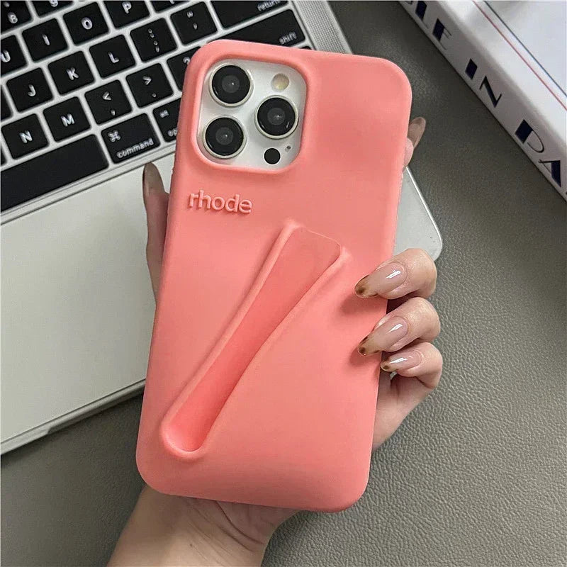 Brand Soft Silicone Case for IPhone17 16 15 14 13 12 11 Pro Max Plus Air Lipstick Portable Phone Case Without Lip Gloss and Box