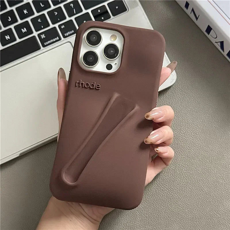 Brand Soft Silicone Case for IPhone17 16 15 14 13 12 11 Pro Max Plus Air Lipstick Portable Phone Case Without Lip Gloss and Box